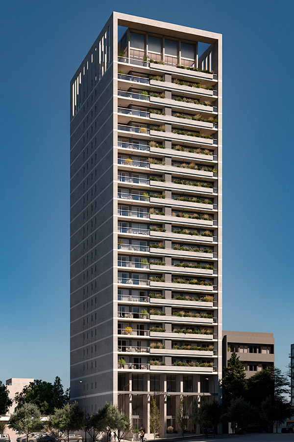 Render exterior completo bliss tower